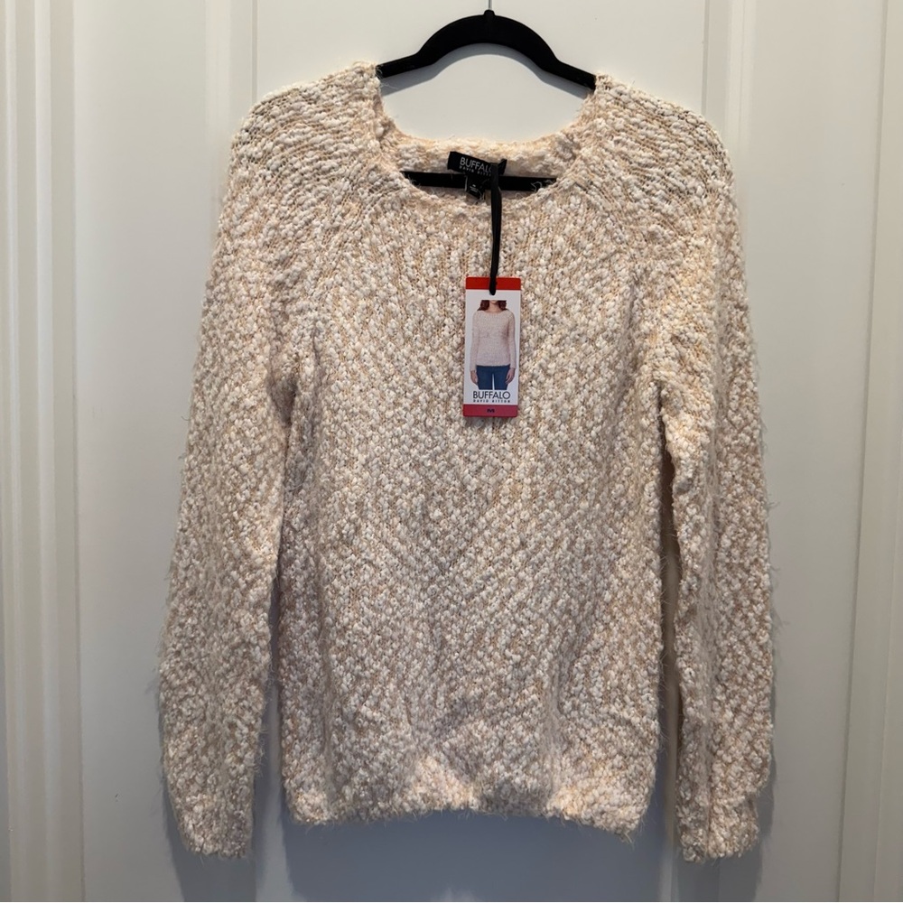 Buffalo David Bitton Women's Textured Cream Sweater
